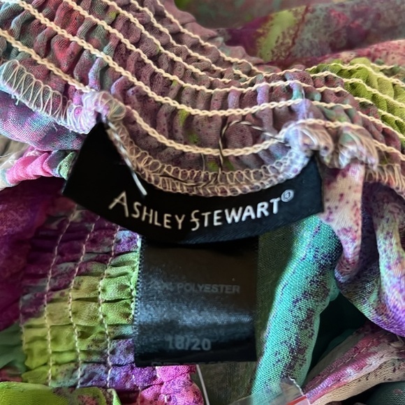 Ashley Stewart Watercolor Duster Cardigan  size 18-20 - Picture 9 of 9